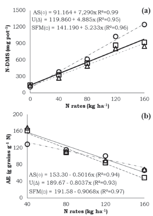 Growth Yield And Agronomic Efficiency Of Rice Oryza Sativa L Cv Iapar 117 Affected By Nitrogen Rates And Sources